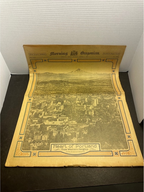 Other - 1925 Morning Oregonian New Year’s Edition Portland Oregon Section 2